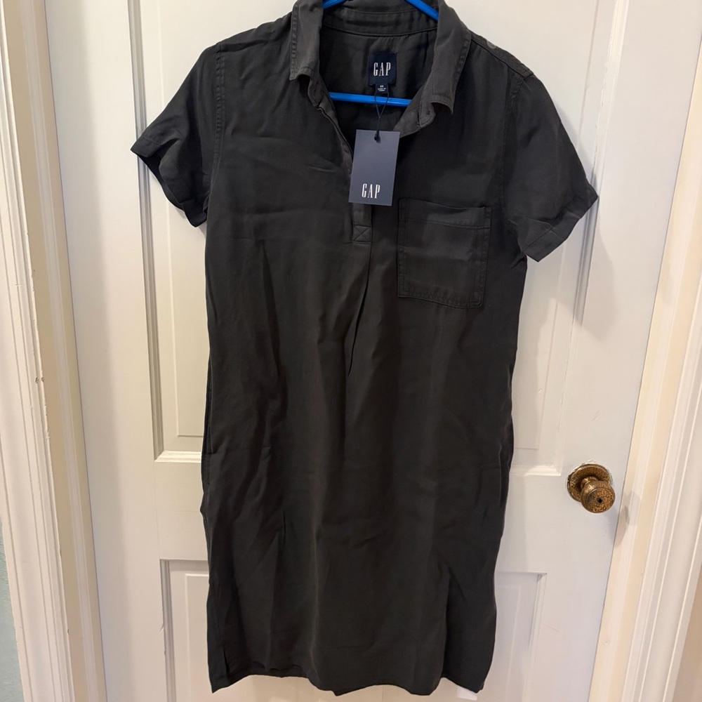 NWT GAP Gray Shirt Dress Size XS
